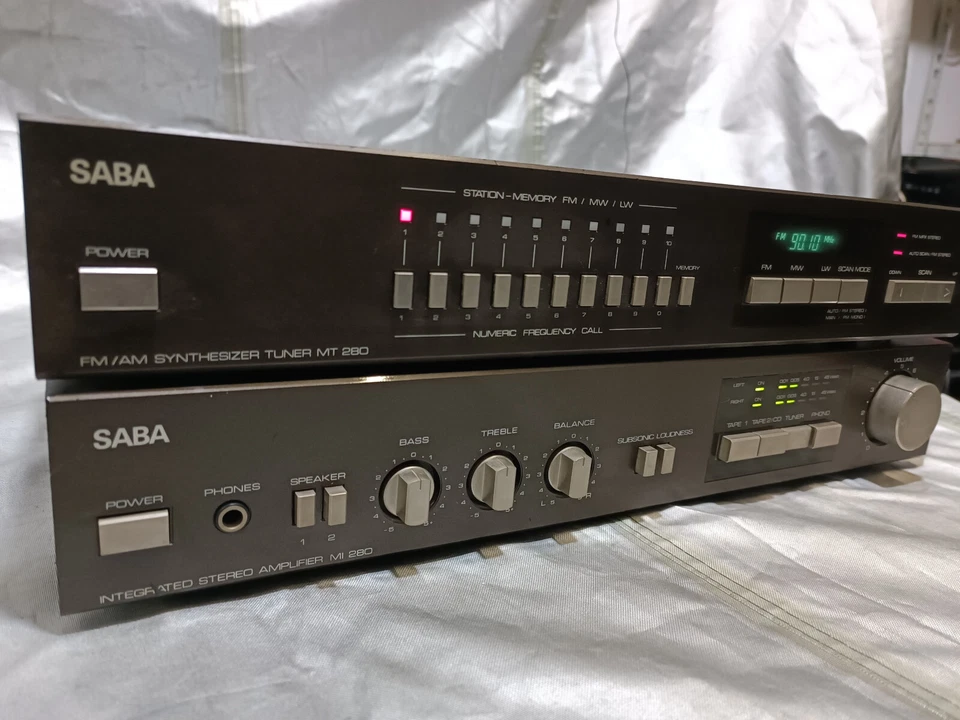 Saba Intergrated Stereo Radio AM/FM MI 280 Amplifier Verstärker MT280 - Bild 4 von 4