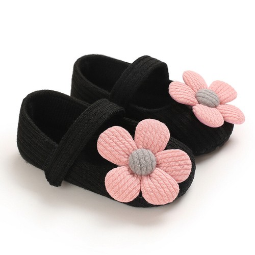 Newborn Toddlers Baby Pram Shoes Girl Flower Princess Garden Wedding Slippers - Picture 11 of 16