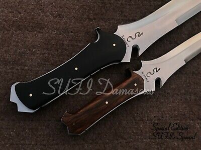 Set of 2 Handmade 5160 Spring Steel RE4 Krauser's Knife,Bowie knife,Tactical,  6