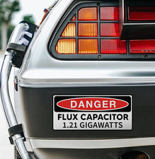Back To The Future Flux Capacitor 1.21 Gigawatts Funny Sticker Car Truck Decal