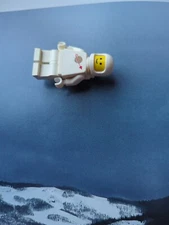 LEGO WHITE CLASSIC SPACE MEN MINIFIGURE ASTRONAUT VINTAGE FIG faded logo