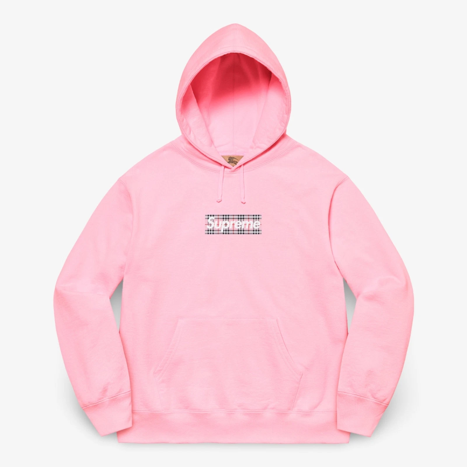 Sweat à capuche Supreme x Burberry « logo boîte » rose clair (SS22) sweat à capuche
