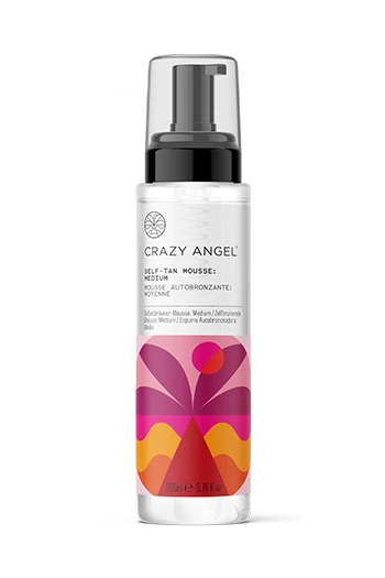 Crazy Angel Self Tan WATER in Medium, Clear Fake Tan, Vegan - 200ml
