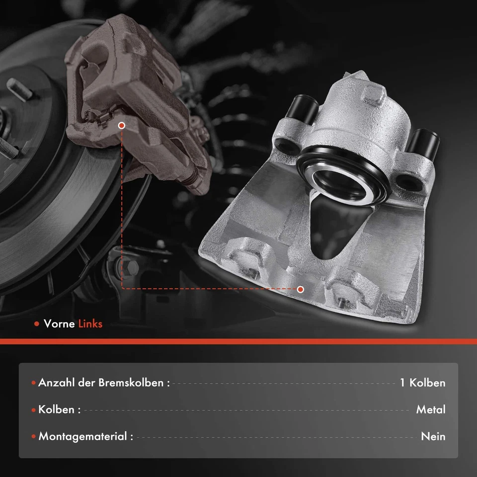 Bremssattel Vorne Links 54mm für Audi A3 8L1 TT 8N Skoda Octavia I 1U Seat Leon - Bild 4 von 4