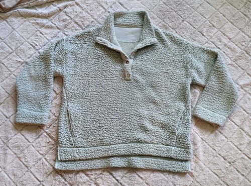 Aerie Teddy Sherpa Pullover Jacket 