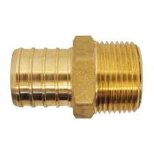 (2) Adapter, PEX - 1" PEX x 3/4" MIP fitting, Central Boiler p/n 1330