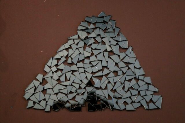 200 pezzi grigio mosaico specchio piccoli pezzi MIGLIORI PER EFFETTO CRACKLE-