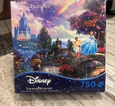 Disney Cinderella Castle 750 Piece Puzzle Thomas Kincade, Wishes Upon a Star NEW