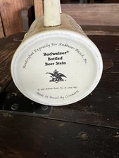 Anheuser- Busch 1991 beer stein made in brazil By Ceramarte
