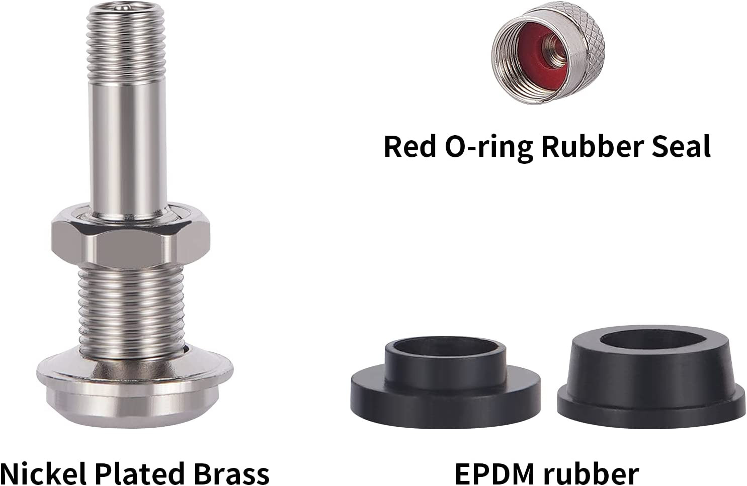 Vaincre 4 PCS TR416 Metal Valve Stems, Tire Valve Stems, High Pressure