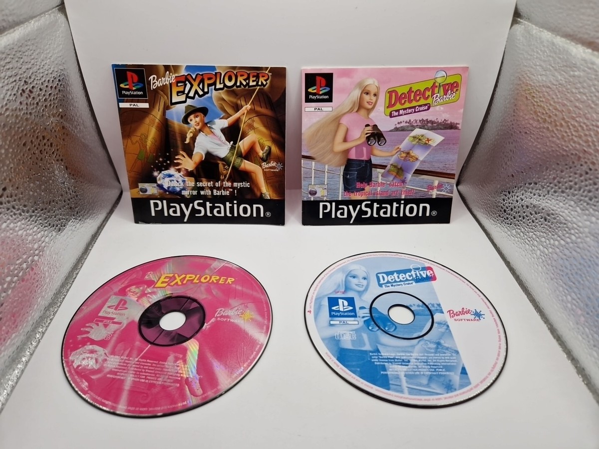 Barbie Explorer Dectetive Barbie PS1 PLAYSTATION DISK