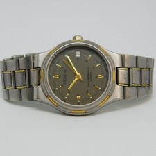 GENEVA Two Tone Quartz Analog Unisex Watch Sz. 6 1/4" New Battery
