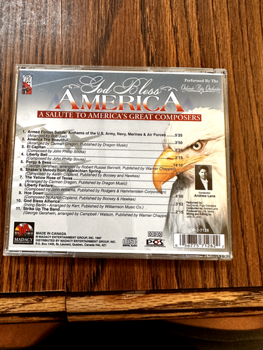 God Bless America: A Salute to America's Great Composers CD 1997 - Orlando Pops - Picture 2 of 4