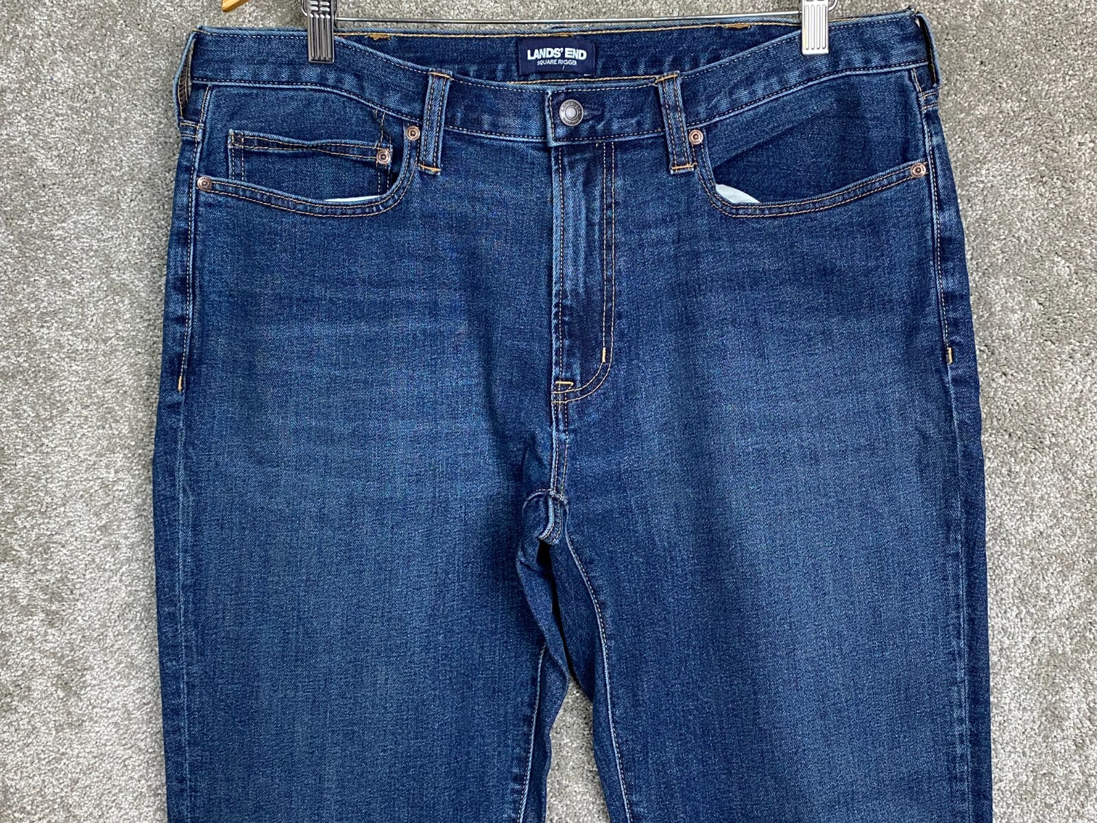 65 New Lands' End Men's Slim Fit 5 Pocket Denim Jeans Blue 36x32 eBay