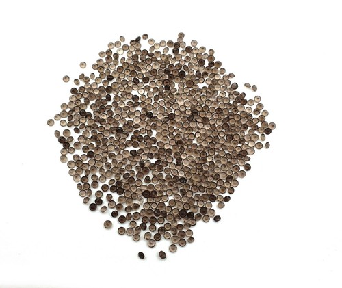Natural Smoky Quartz Round Cut Loose Gemstone Lot 100 Pcs 2 MM - Picture 4 of 4