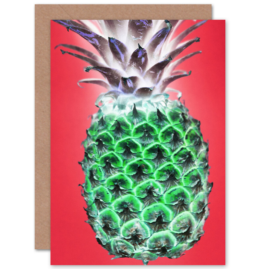 Pop Art Pineapple Card With Envelope