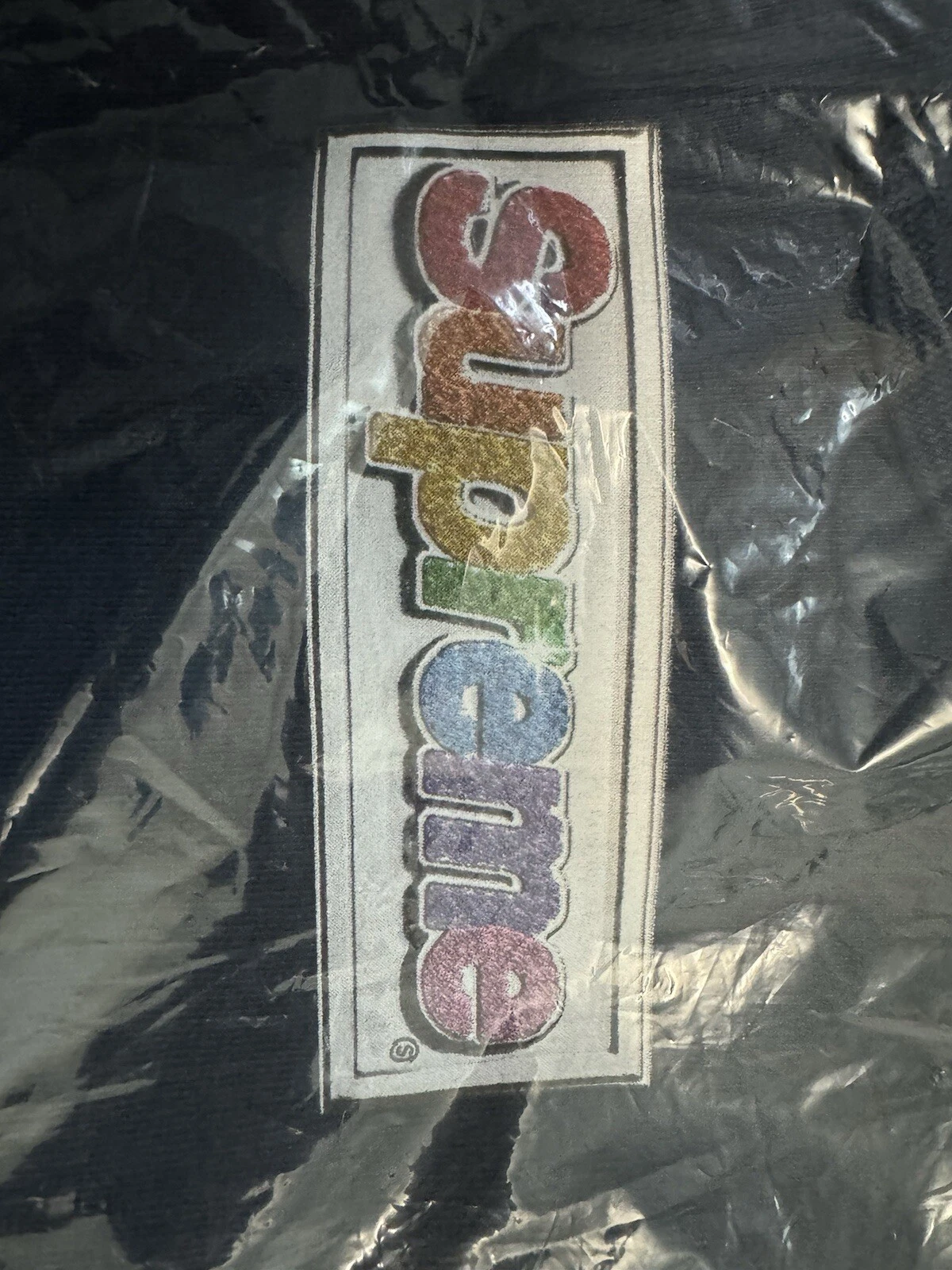 Sweat shirt à capuche marine logo Supreme Bling Box taille M moyen Ss22