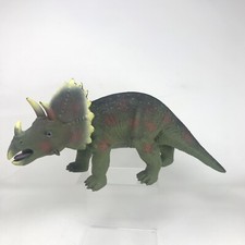 Toys R Us Maidenhead TRICERATOPS Dinosaur Large Rubber Figure Toy 17" Long