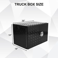 36x18x18 Pickup Truck W Barn Door Bed Tool Box Underbody Storage Lock 36x18x18 Pickup Truck W Barn Door Bed Tool Box Underbody Storage Lock