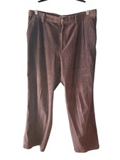 Godbody Vintage Velour Pant Size 38 Brown Cozy Hip Hop Y2K