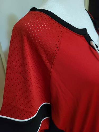 Atlanta Falcons Damen 2X Fanatics rot/schwarz Draft Me Schnür Raglan T-Shirt - Bild 7 von 15