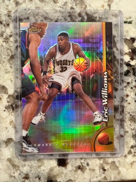 1998-99 TOPPS FINEST REFRACTOR CARD DENVER NUGGETS ERIC WILLIAMS #147