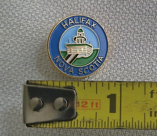 Spilla ricordo vintage Halifax Nuova Scozia commemorativa da collezione - Foto 3 di 3