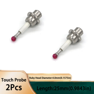 2Pc 80.362.00 HAIMER 3D Taster 4mm Short Touch Probe STYLUS Needle for Indicator