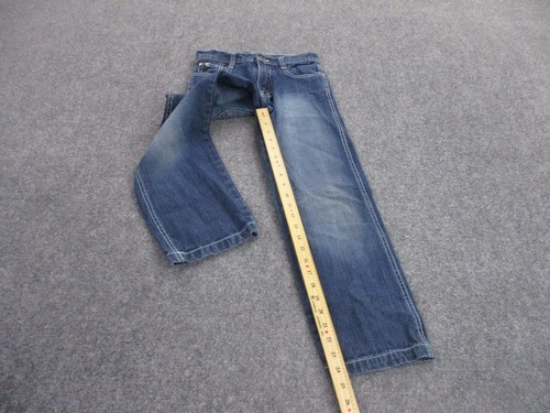 Southpole Jeans Boys 8 Blue Denim Straight Work Faded Grunge Skater Youth - Picture 4 of 11