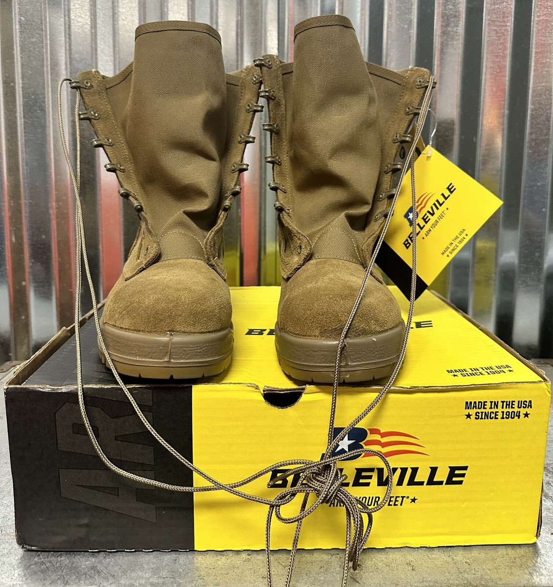 BELLEVILLE C300 ST ミリタリーブーツ 09.5 R C300 ST / Hot Weather Steel Toe Coyote Boot