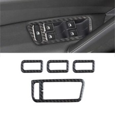 Carena per Pulsante Interruttore Alzacristalli in Fibra di Carbonio per VW Golf 7 MK7