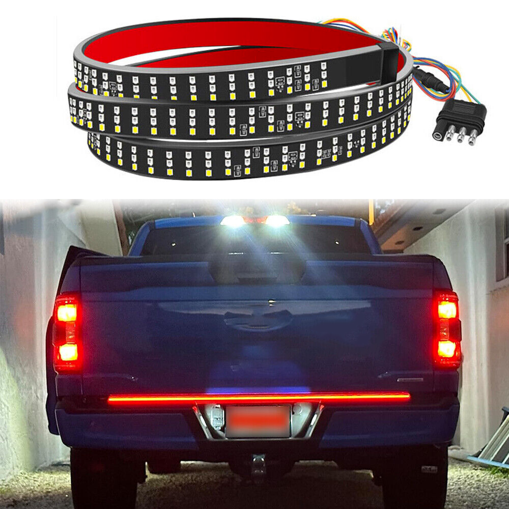 60'' LED Strip Tailgate Light Reverse Brake Stop Turn Signal Tail For Ford F150