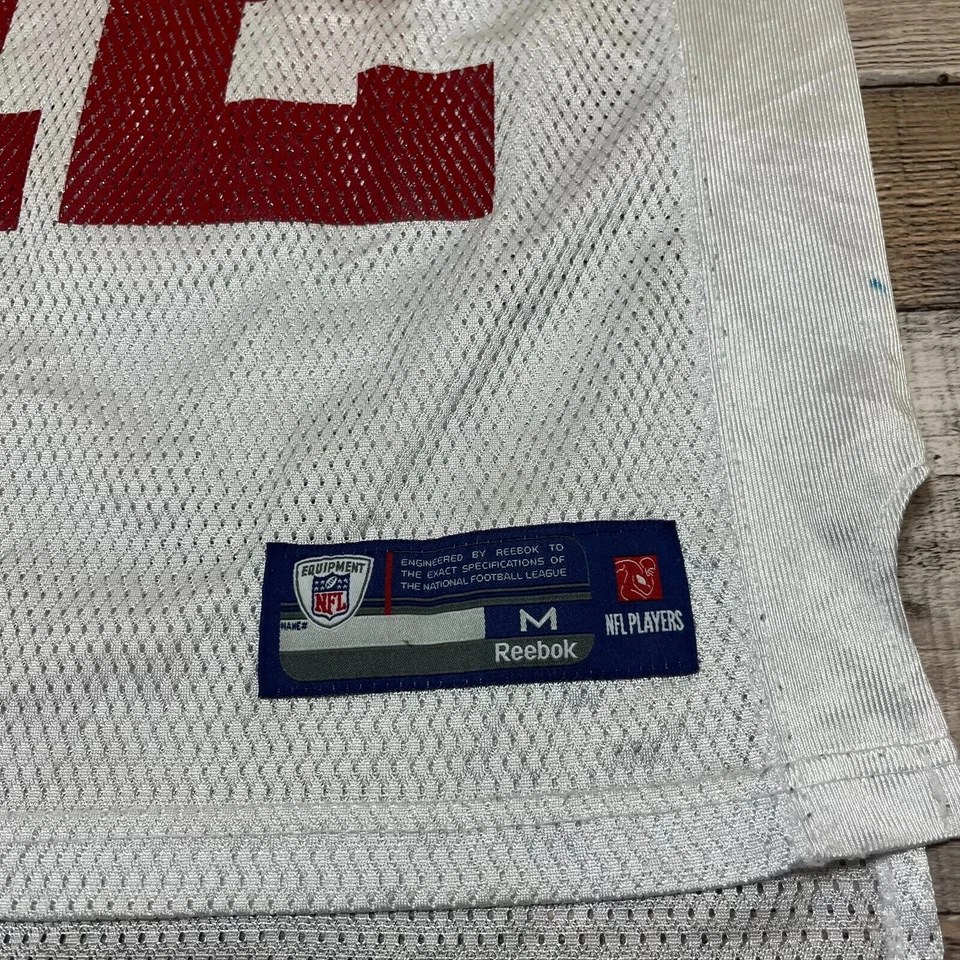 Camiseta Steven Smith Juvenil Mediana Blanca Roja New York Giants Reebok NFL Fútbol Foto 3 de 4