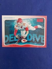 2020 Panini Score Deep Dive Patrick Mahomes Red Parallel Insert Card #DD-PM