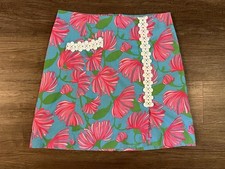 Rare Vintage Lilly Pulitzer Originals Maci Kissue Mini Skirt Size 10 I33