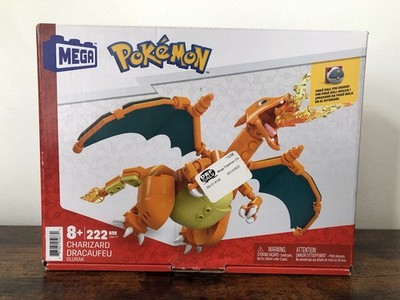 Mega Blocks Pokemon Charizard 222 pcs Retired Building Set.