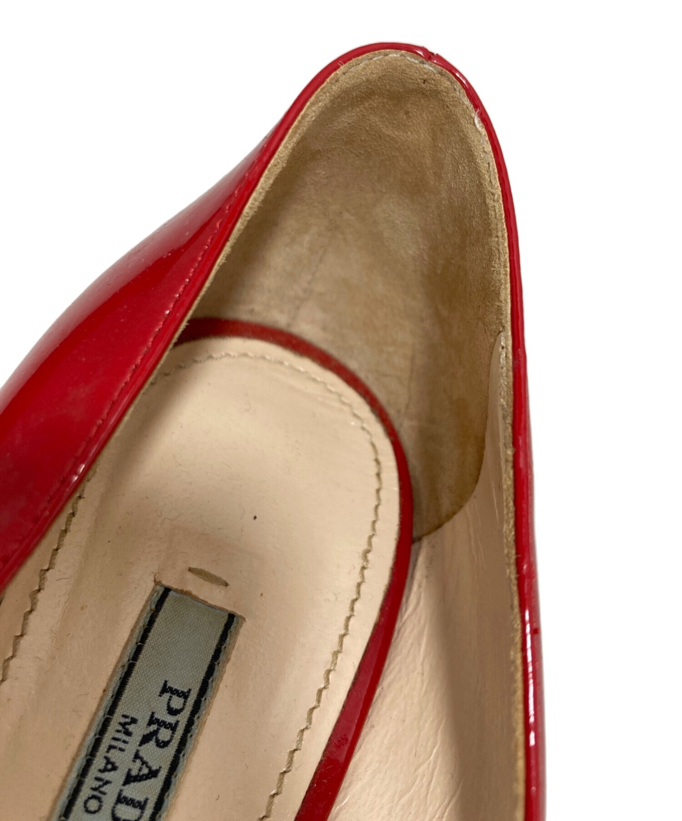 PRADA Pumps Women's Size 40 Red Patent Leather thumbnail 10