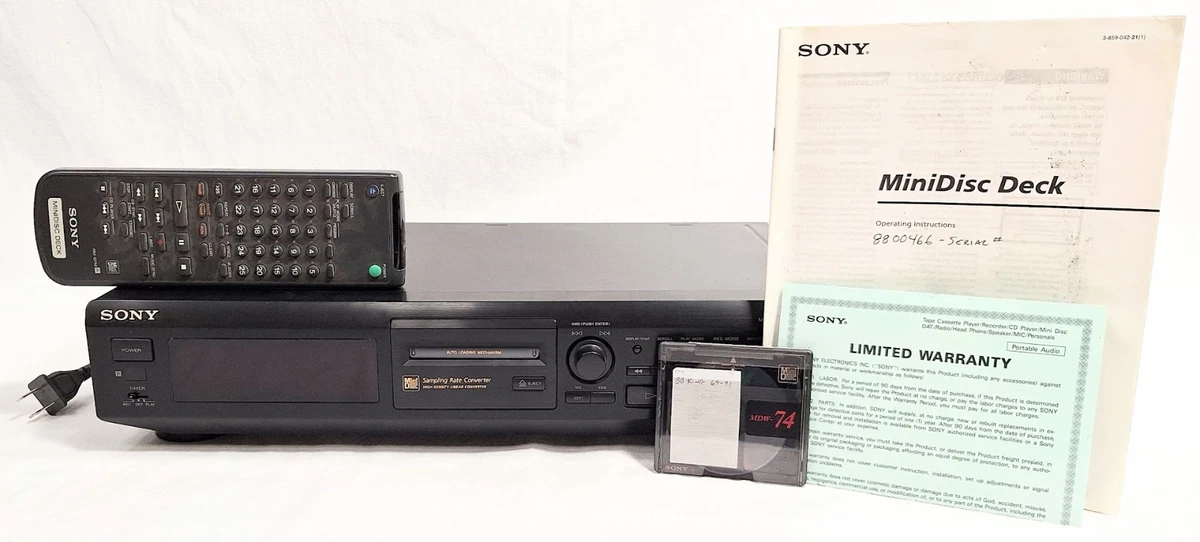 Sony MiniDisc Recorder Home Audio MiniDisc Decks for sale - eBay
