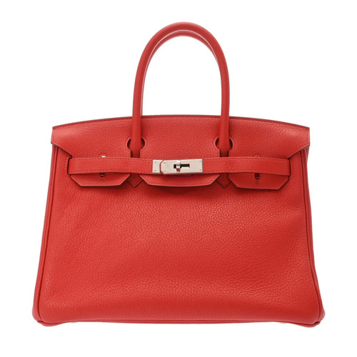 Hermes Birkin 30 728099 Handbag Togo Leather Silver #WB307