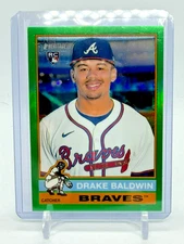 2025 Topps Heritage High Number Drake Baldwin RC Green Refractor 15/99