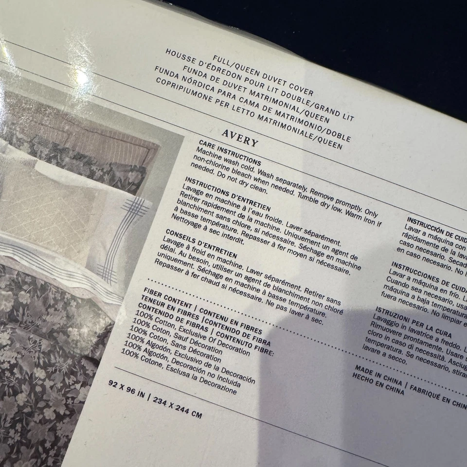 Funda nórdica floral completa/queen Ralph Lauren Avery Bedding Collection NUEVA Foto 3 de 4