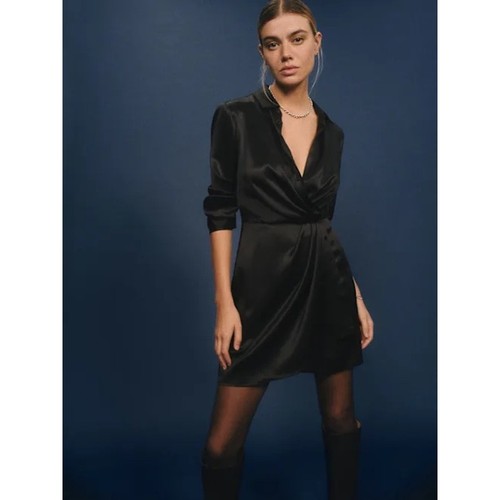 Reformation Alaine Silk Dress | The Forever LBD - Size 2 🖤 NWT