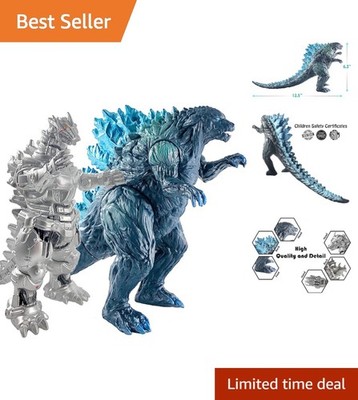 Mecha Godzilla Earth and Kiryu Action Figures Set for Kids Tabletop Play