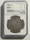 1893-O MORGAN DOLLAR NGC XF45