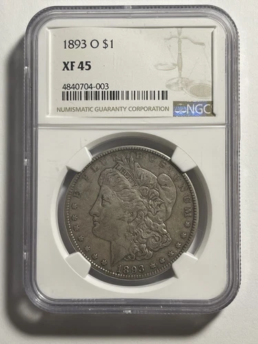 1893-O MORGAN DOLLAR NGC XF45