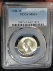 1951-D Washington Quarter PCGS MS63