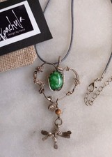 3 925 Sterling Silver Naughty Heart  Green  J...