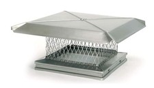 CHIMNEY CAP-USED-STAINLESS STEEL 12"x12"-VERY HEAVY DUTY-20"x20" COVER