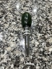 Hand Turned Wood Wine Stopper Bottle Stopper Metal Rubber Handmade — photo 1