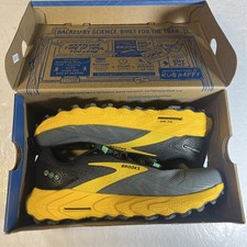 Brooks Cascadia 17 gris/negro/amarillo para hombre talla 7 mediana/D